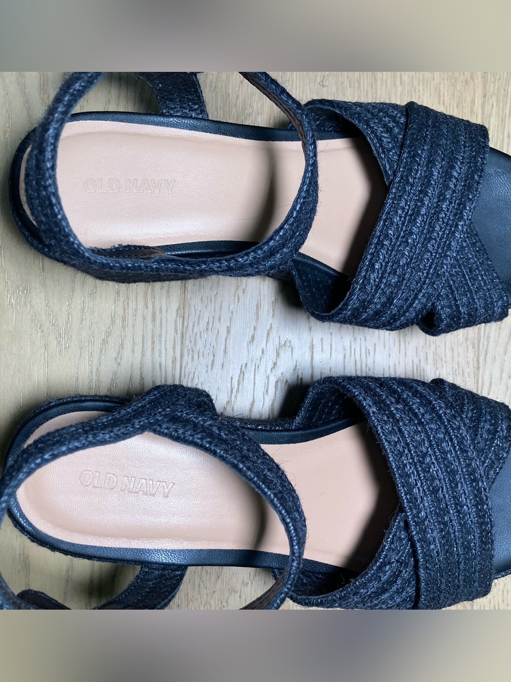 Old Navy 🟣 Size 9 Espadrille Cross-Strap Platform Sandals - New Without Box - Picture 7 of 10